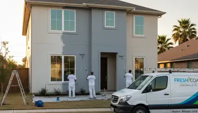 Dallas, TX house painters providing professional interior and exterior painting services