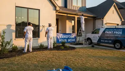 Dallas, TX house painters providing professional interior and exterior painting services