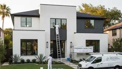 Dallas, TX house painting service by professional painters for residential exterior and interior painting