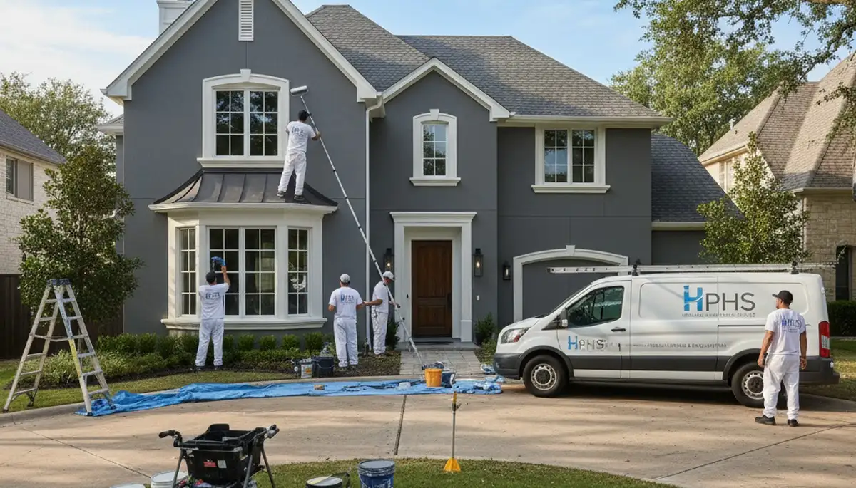 Dallas, TX house painters providing professional interior and exterior painting services