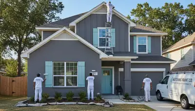 House painters in Dallas, TX providing professional residential painting services