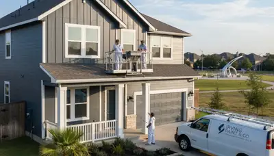 Dallas, TX house painters providing professional interior and exterior painting services