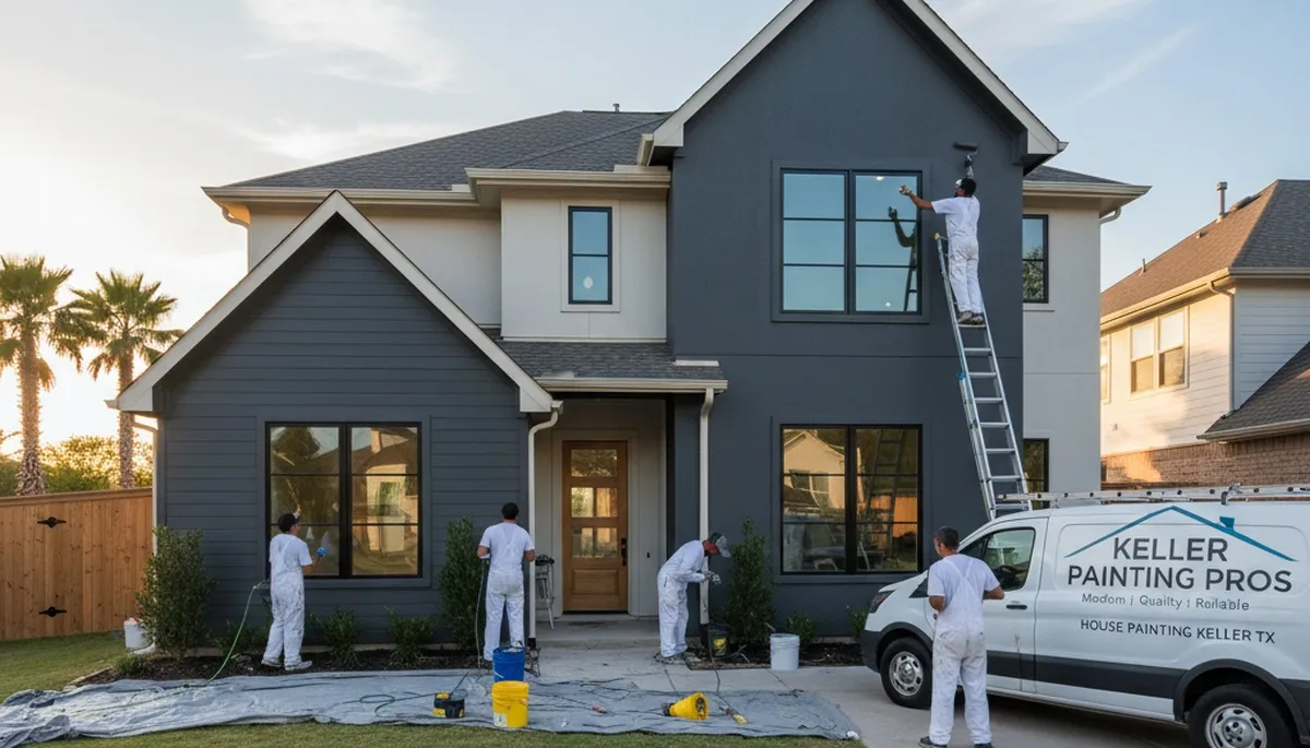 Professional house painters in Dallas TX providing expert home exterior and interior painting services