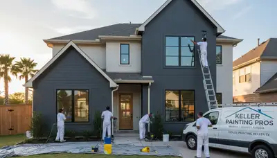 Professional house painters in Dallas TX providing expert home exterior and interior painting services
