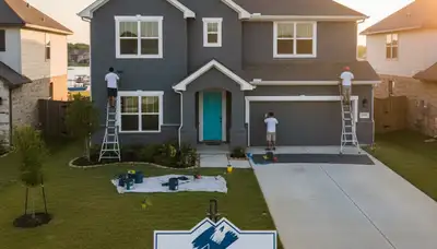 Professional house painters in Dallas TX providing expert residential exterior painting services