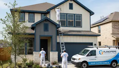 Professional house painters in Dallas TX providing expert residential exterior painting services