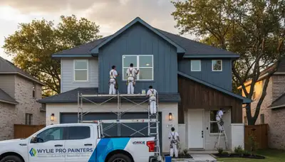 Professional house painters in Dallas TX providing expert residential exterior painting services