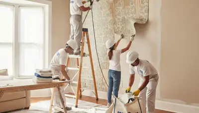 Professional wallpaper removal service for Dallas, TX homes by expert house painters